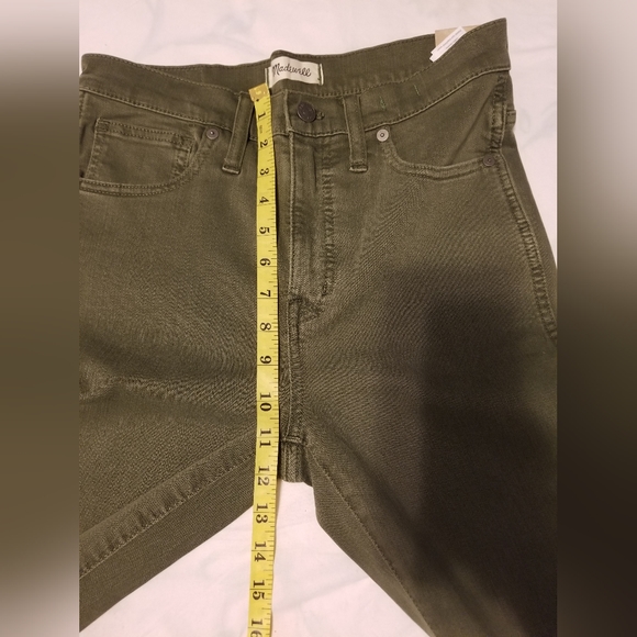 NWT Madewell Jeans Women's Size 27 Color Militar Green - Picture 5 of 13